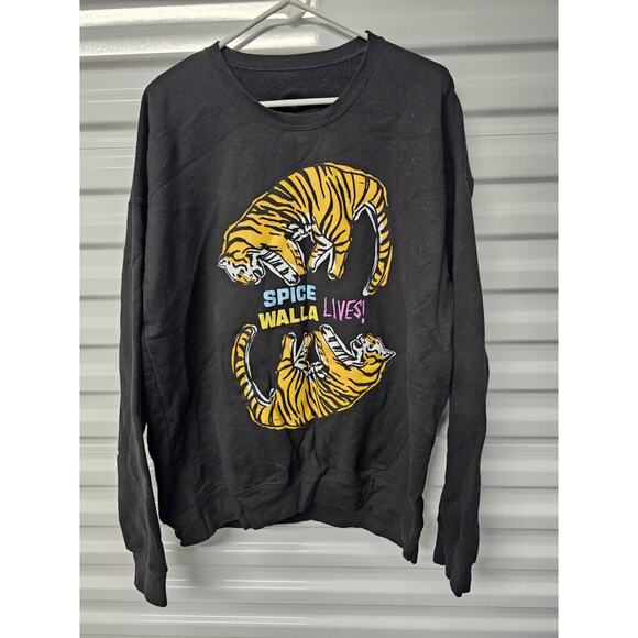 Spicewalla Lives Men's Graphic Pullover Sweatshirt | Tigers | Black | XL - Picture 1 of 3